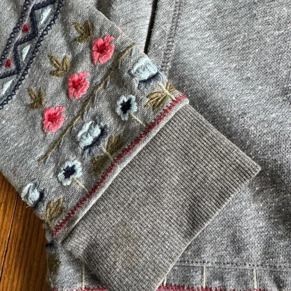 Driftwood embroidered zip up hoodie - Picture 5 of 7